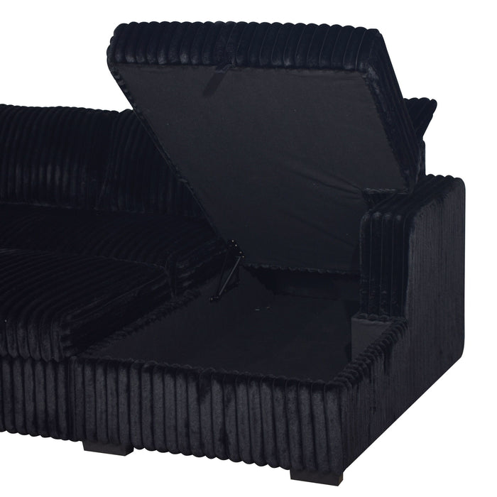 Bliss - RAF Storage Chaise - Midnight