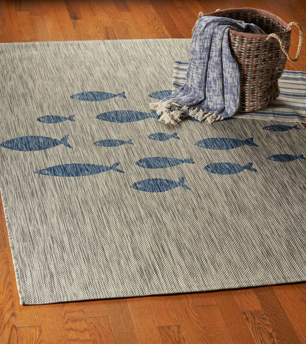 8' X 10' Outdoor & Indoor Area Rug - Gray