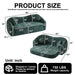 Curved Convertible Sofa, 2 In 1 Frameless Folding Sofa Bed With Pull Out Base And Deep Seat Home Essentials