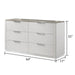 Jazz - 6 Drawer Dresser (Mirror Not Included) - White Matrix Furniture Group