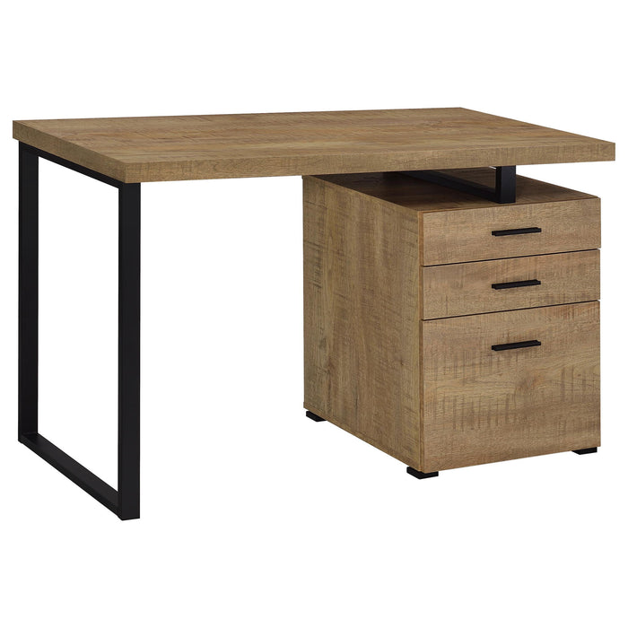 Trowbridge - 3 Drawer Office Desk - Mango Color Furniture Max