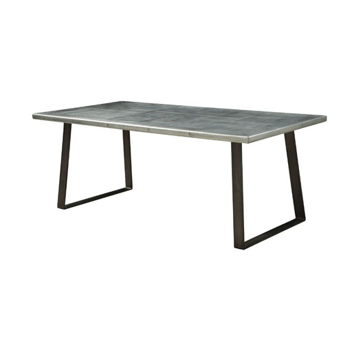 Kaylia - Dining Table - Aluminum & Gunmetal ACME