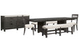Plum Creek - Trestle Dining Table Set Magnussen Furniture