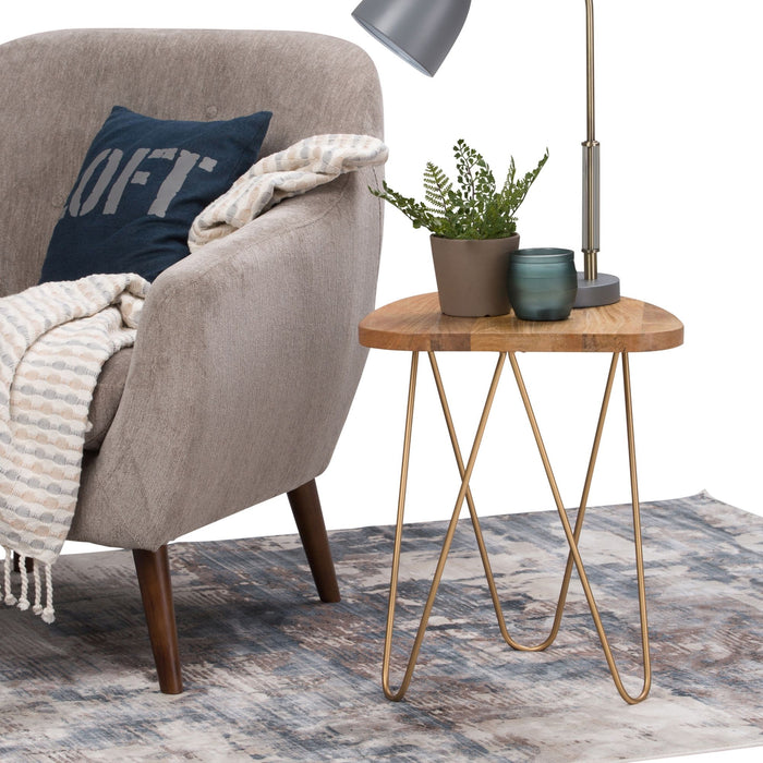 Patrice - Handcrafted Metal And Wood Accent Table Simpli-Home