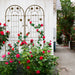 Metal Garden Trellis Rustproof Trellis For Climbing Plant Outdoor Flower Support Daily Nest