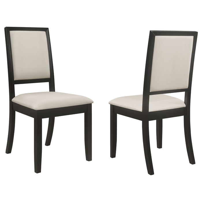 Upholstered Side Chairs (Set of 2) - Cream Furniture Max