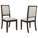 Upholstered Side Chairs (Set of 2) - Cream Furniture Max