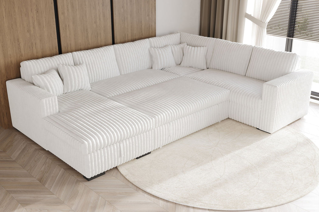 Bliss - LSF Loveseat With Corner - Mist Gray