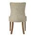 Yotam - Side Chair (Set of 2) - Beige Fabric & Salvaged Oak ACME