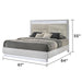 Glam - Bed With LED Headboard Matrix Furniture Group
