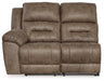 Ravenel - Laf Reclining Power Loveseat - Faux Leather - Fossil Signature Design by Ashley®