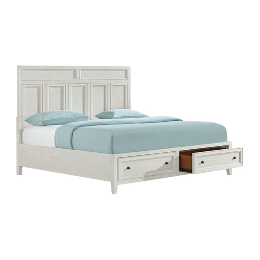 Storage Bed With Panel Headboard And Spacious Footboard Drawers Emerald Home