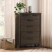 6 Drawer Chest With Top Drawers Emerald Home