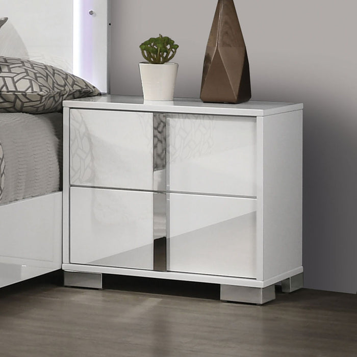 Nightstand With Vertical Handles Home Essentials