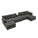 Oversized Modular Sectional Sofa With Multi Functional Console Home Essentials