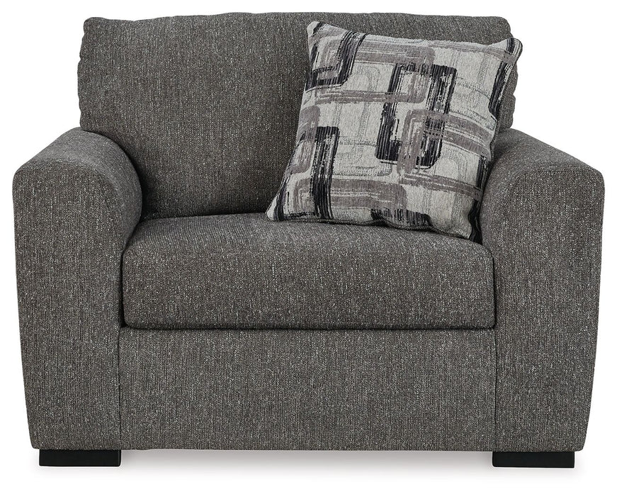 Gardiner - Chair And A Half - Pewter Signature Design by Ashley®
