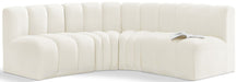 Arc - Velvet 4 Piece Corner Modular Sofa Meridian Furniture