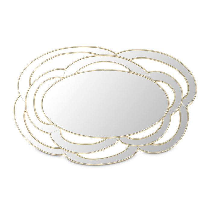 Camellia Field - Wall Mirror - Antique Gold