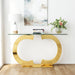 Dual C - Shaped Console Table Home Essentials