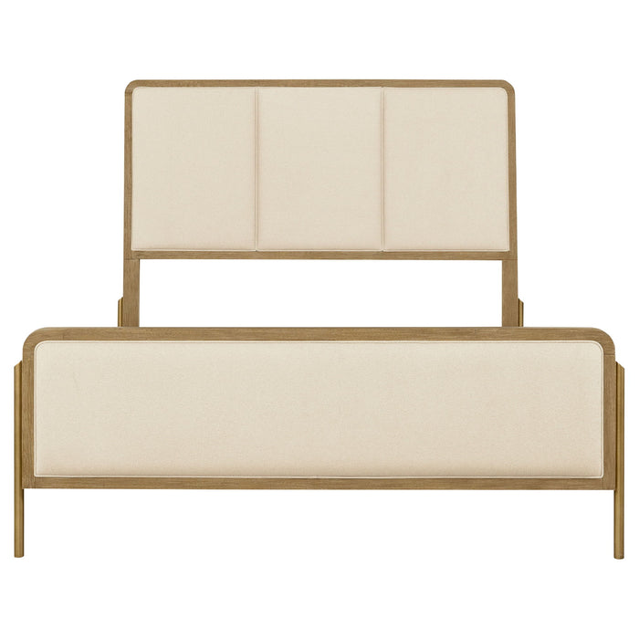 Benson - Eastern King Panel Bed - Sand Furniture Max