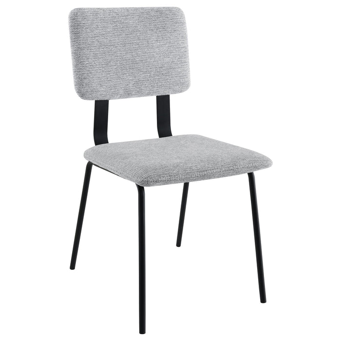 Valley - Upholstered Dining Side Chair (Set of 2) - Gray Furniture Max