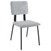 Valley - Upholstered Dining Side Chair (Set of 2) - Gray Furniture Max