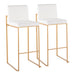 Fuji - Contemporary Design High Back Barstool Lumi Source
