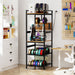 3D Printer Stand With Filament Storage, T-Type Holder, Built In Power Panelб Open Frame Printer Workstation - Black Daily Nest