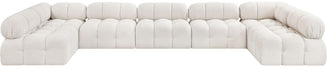 Ames - 7 Piece Boucle Fabric Modular Sectional Meridian Furniture