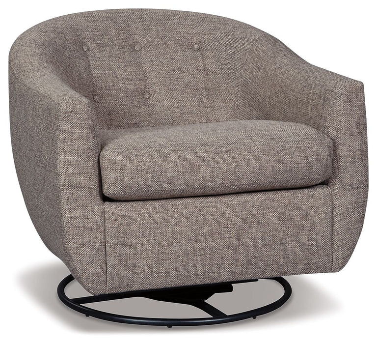 Upshur - Swivel Glider Accent Chair - Taupe Signature Design by Ashley®