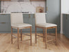 Isanti - Upholstered Barstool (Set of 2) - Light Brown Millennium® by Ashley
