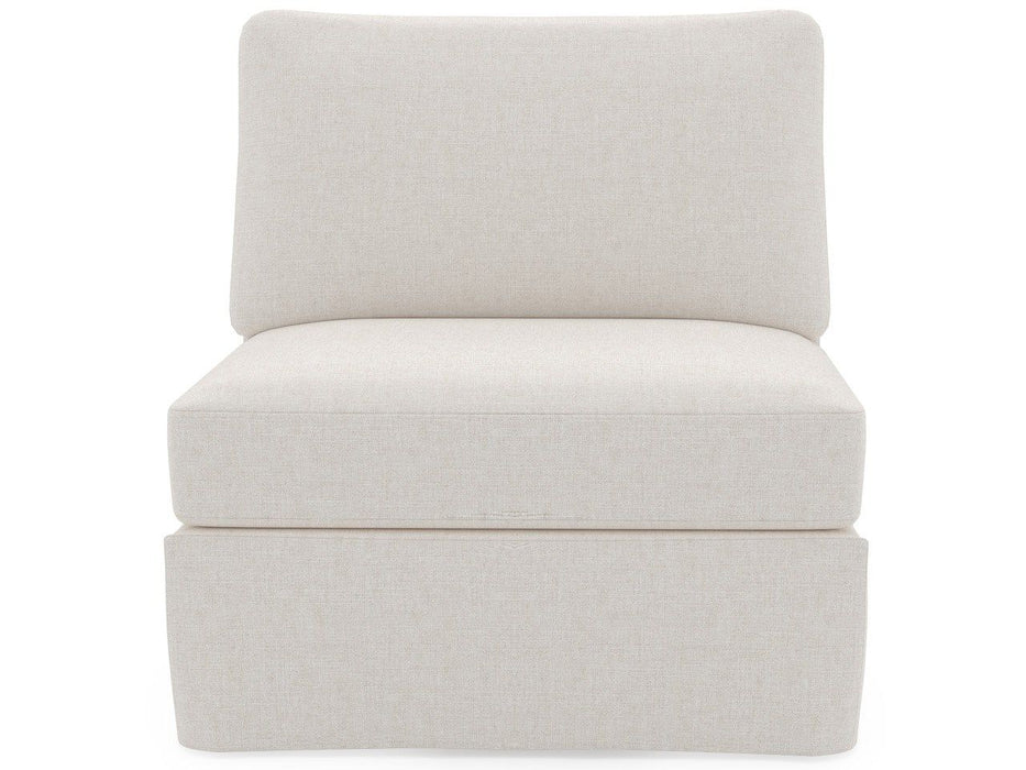 Clermont - Slipcover Armless Chair, Special Order - White