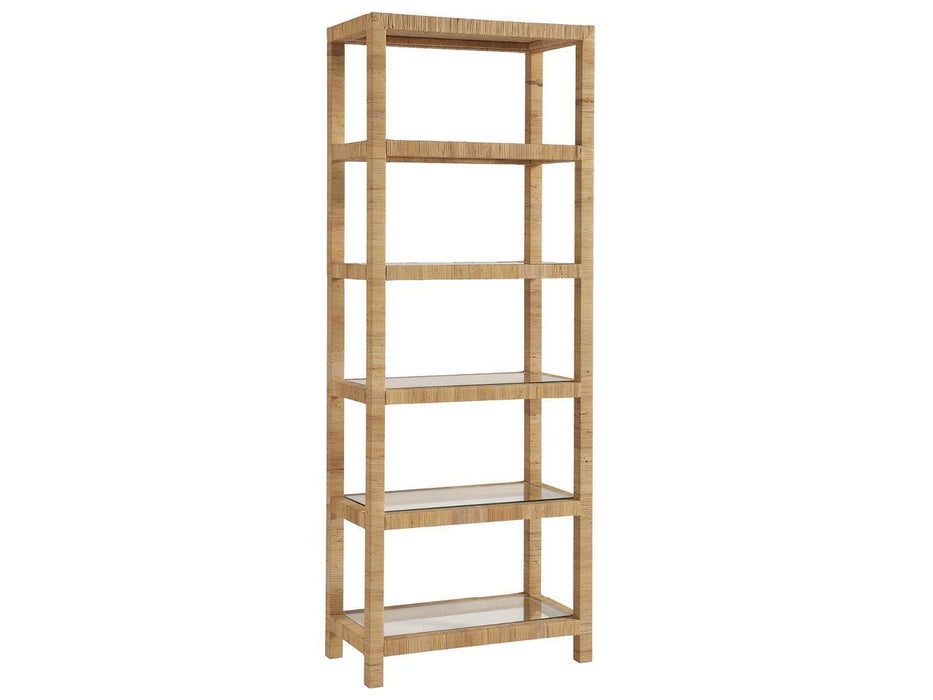 Escape - Long Key Etagere - Light Brown Coastal Living