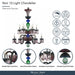 Michael Amini Lighting - Noir 12-Light Traditional Crystal Chandelier - Black Michael Amini