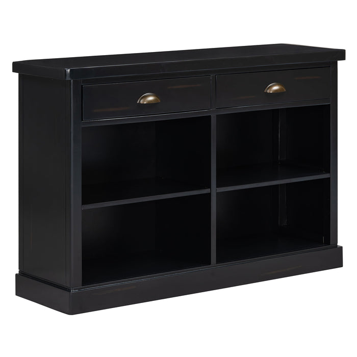 Console Table With 2 Drawers And Open Shelves Hearth and Haven