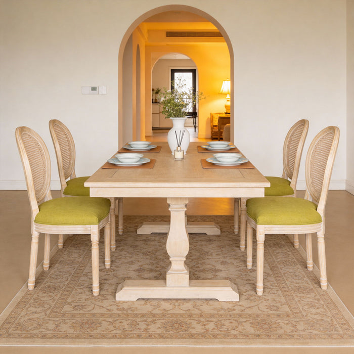 French Country Dining Chairs & Round Back (Set of 2) Home Essentials