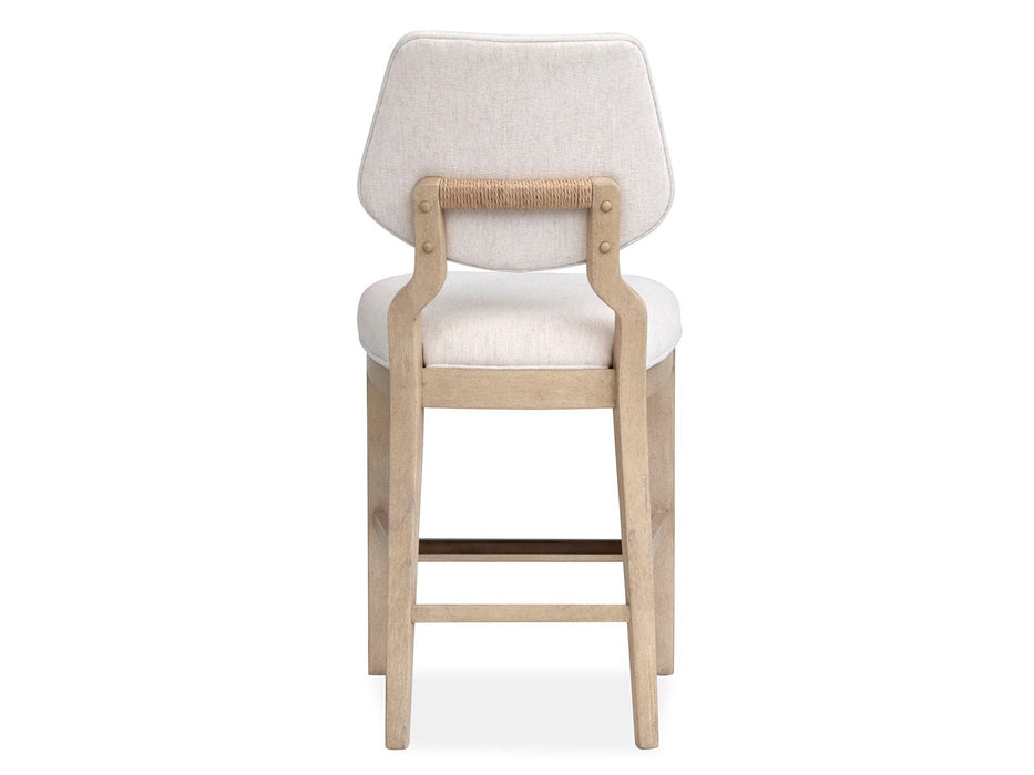 Sunset Cove - Counter Chair With Upholstered Seat and Back (Set of 2) - Sanibel Brown Magnussen Furniture