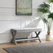 Comfort Double Bench Upholstered With X Crossed Legs Home Essentials