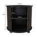 Cylinder Nightstand With Charging Station & Sliding Door Home Essentials