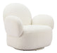 Pilka - Swivel Chair - White Zuo Modern