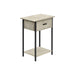 Contemporary 2 Tier Accent Table With Storage Drawer 8th Street