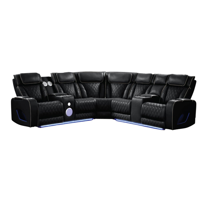 Fortuner - Power Recliner Sectional Sofa Matrix Furniture Group