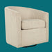 Swivel Accent Chair With U Backrest, Plush Cushion Living Room Furniture Home Essentials