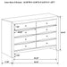 Palamino - 8 Drawer Dresser - Black Furniture Max