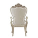 Gorsedd - Arm Chair (Set of 2) - Cream Fabric & Golden Ivory ACME