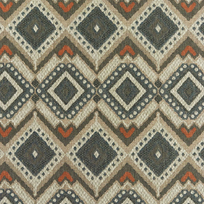 5' X 7' Geometric Stain Resistant Indoor / Outdoor Area Rug - Gray