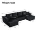 U-Shaped Modular Sectional Sofa With Double Chaise, Oversized Deep Seat For Living Room Home Essentials