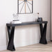 Console Table With Crossed Legs For Hallway - Black Home Essentials