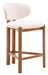 Rosetta - Counter Stool (Set of 2) - Beige / Walnut Zuo Modern