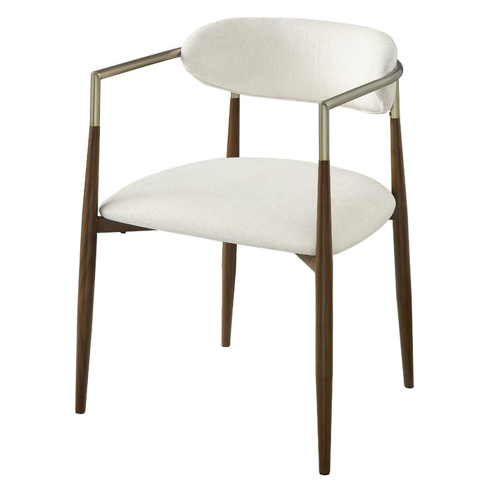 Clayten - Arm Chair (Set of 2) - Brown Oak ACME